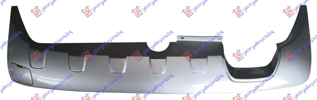 Rear Bumper Spoiler 2007-Silver Volvo XC90 03-14 - autoLoop