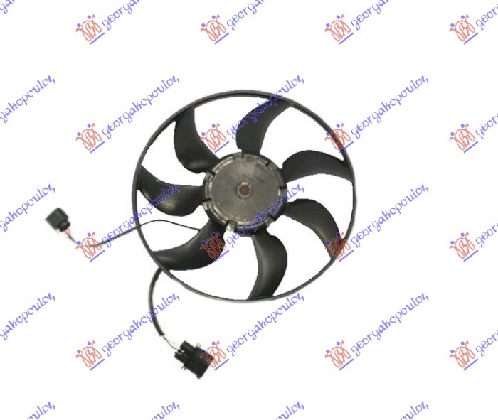 Radiator Fan (Motor+Improved) (370MM) (300W) Seat Leon 13-17 - autoLoop